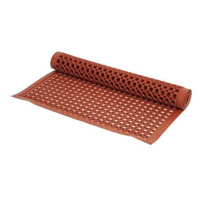 Jantex Rubber Grease-resistant Anti-Fatigue Mat Red - 1500 x 900mm • PAS-GF017