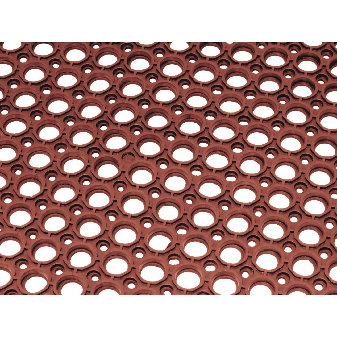 Jantex Rubber Grease-resistant Anti-Fatigue Mat Red - 1500 x 900mm • PAS-GF017