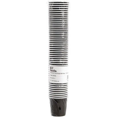 Fiesta Recyclable Hot Cup Single Wall Black 114ml (1000 Pack) (Pack Quantity: 1000) • PAS-GF018