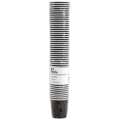 Fiesta Recyclable Hot Cup Single Wall Black 114ml (1000 Pack) (Pack of 1000) • PAS-GF018
