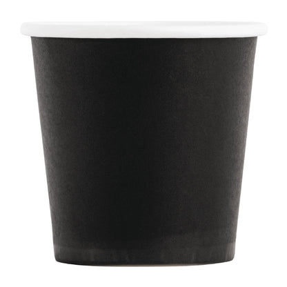 Fiesta Recyclable Espresso Takeaway Cups Black 114ml (Pack of 1000) • PAS-GF018