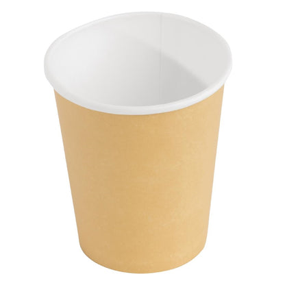 Fiesta Recyclable Hot Cup Single Wall Kraft 225ml (50 Pack) (Pack Quantity: 50) • PAS-GF031