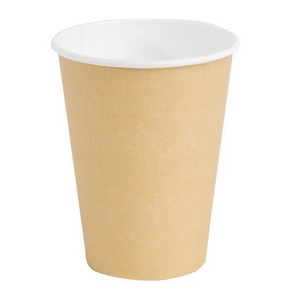Fiesta Recyclable Hot Cup Single Wall Kraft 340ml (1000 Pack) (Pack Quantity: 1000) • PAS-GF032