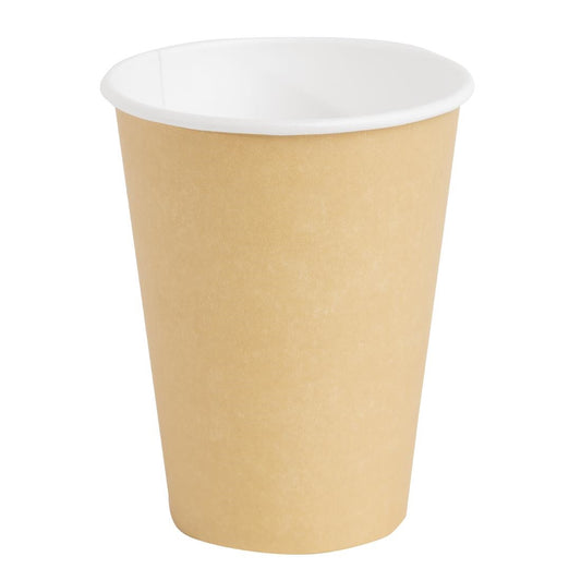 Fiesta Recyclable Hot Cup Single Wall Kraft 340ml (1000 Pack) (Pack Quantity: 1000) • PAS-GF032