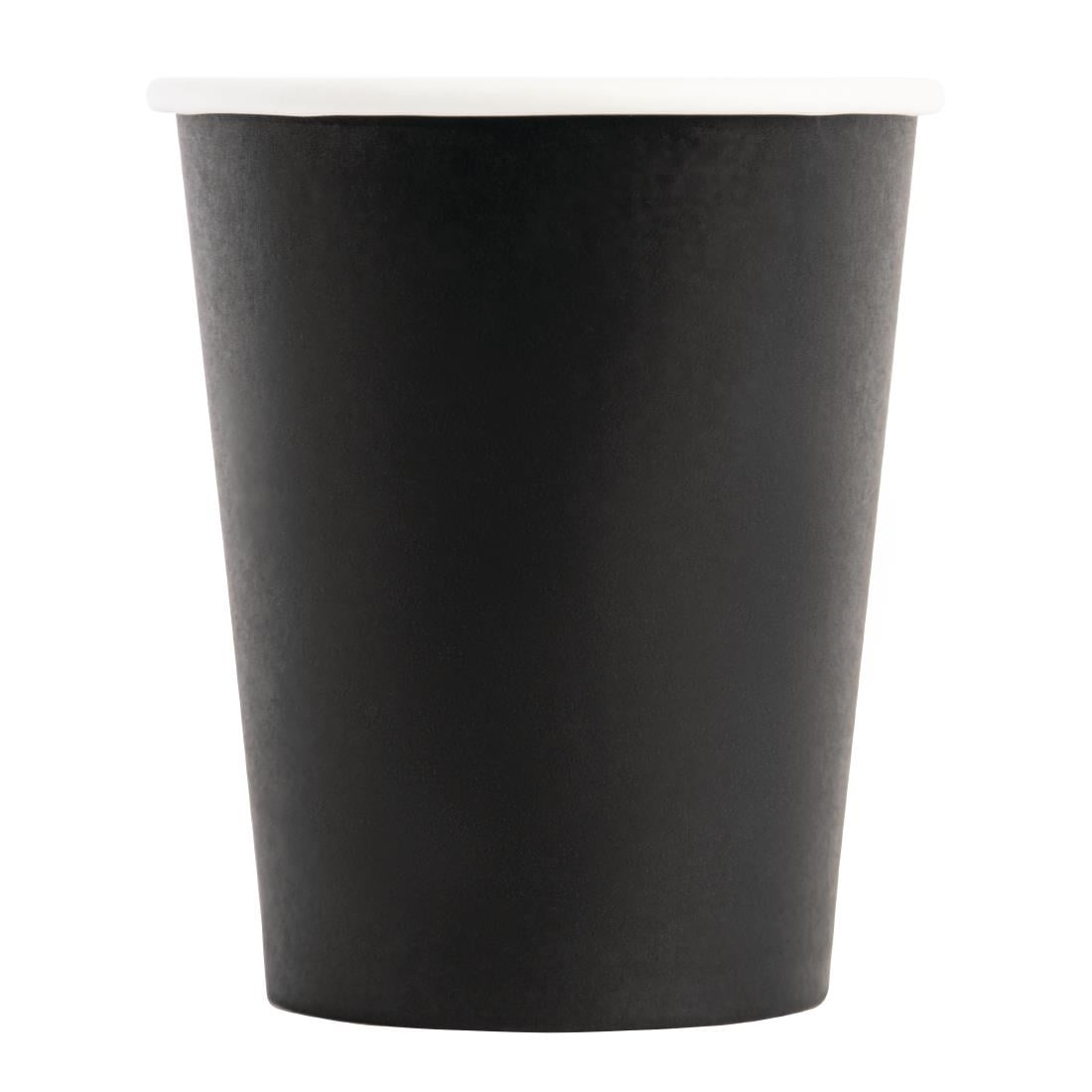 Fiesta Takeaway Coffee Cups Single Wall Black 225ml / 8oz • PAS-P_GF041