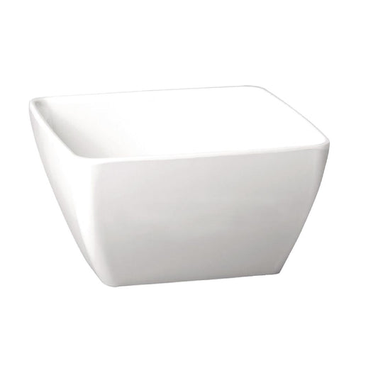 APS Pure Melamine White Square Bowl 125mm • PAS-GF134