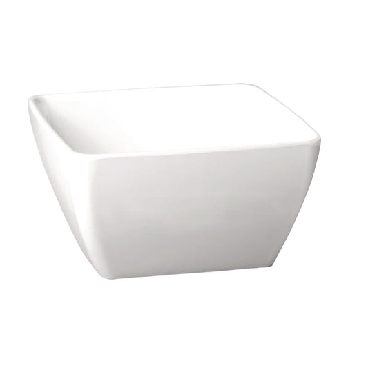 APS Pure Melamine White Square Bowl 190mm • PAS-GF136
