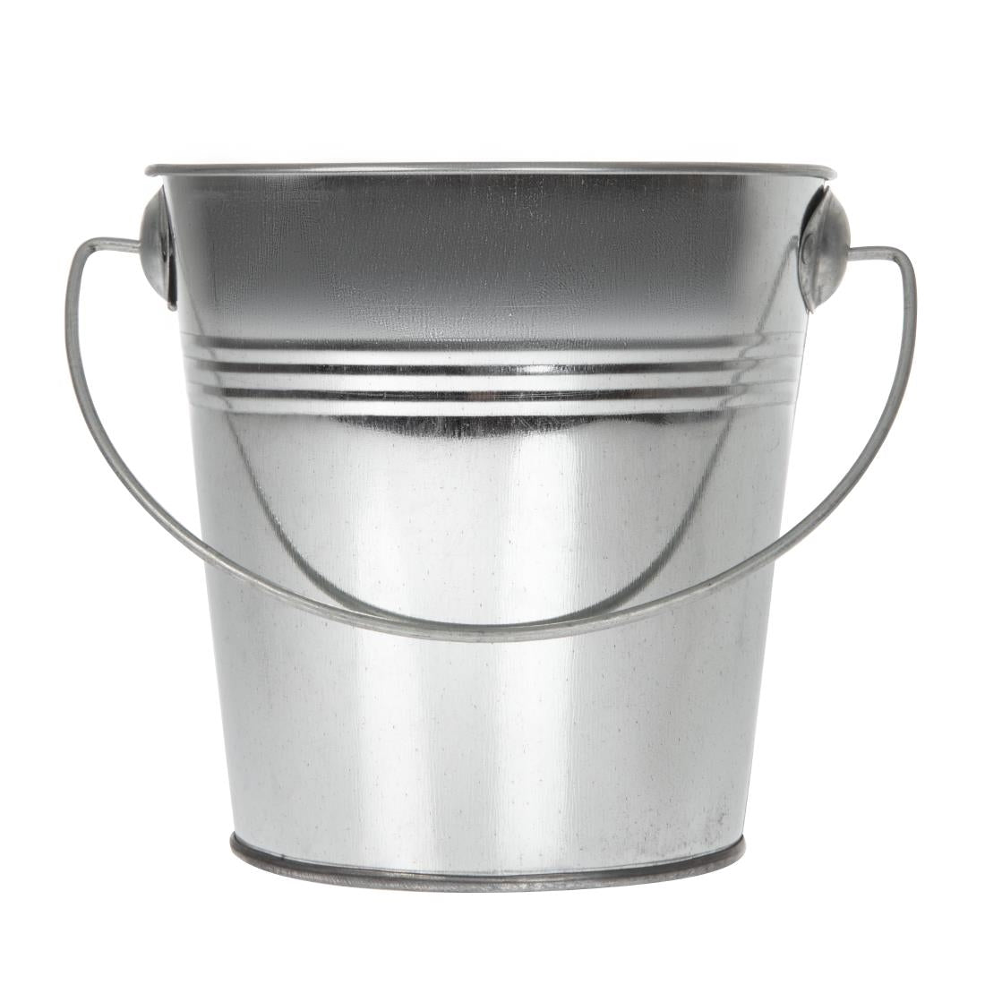 Olympia Round Galvanised Bucket 120x130mm • PAS-GF247
