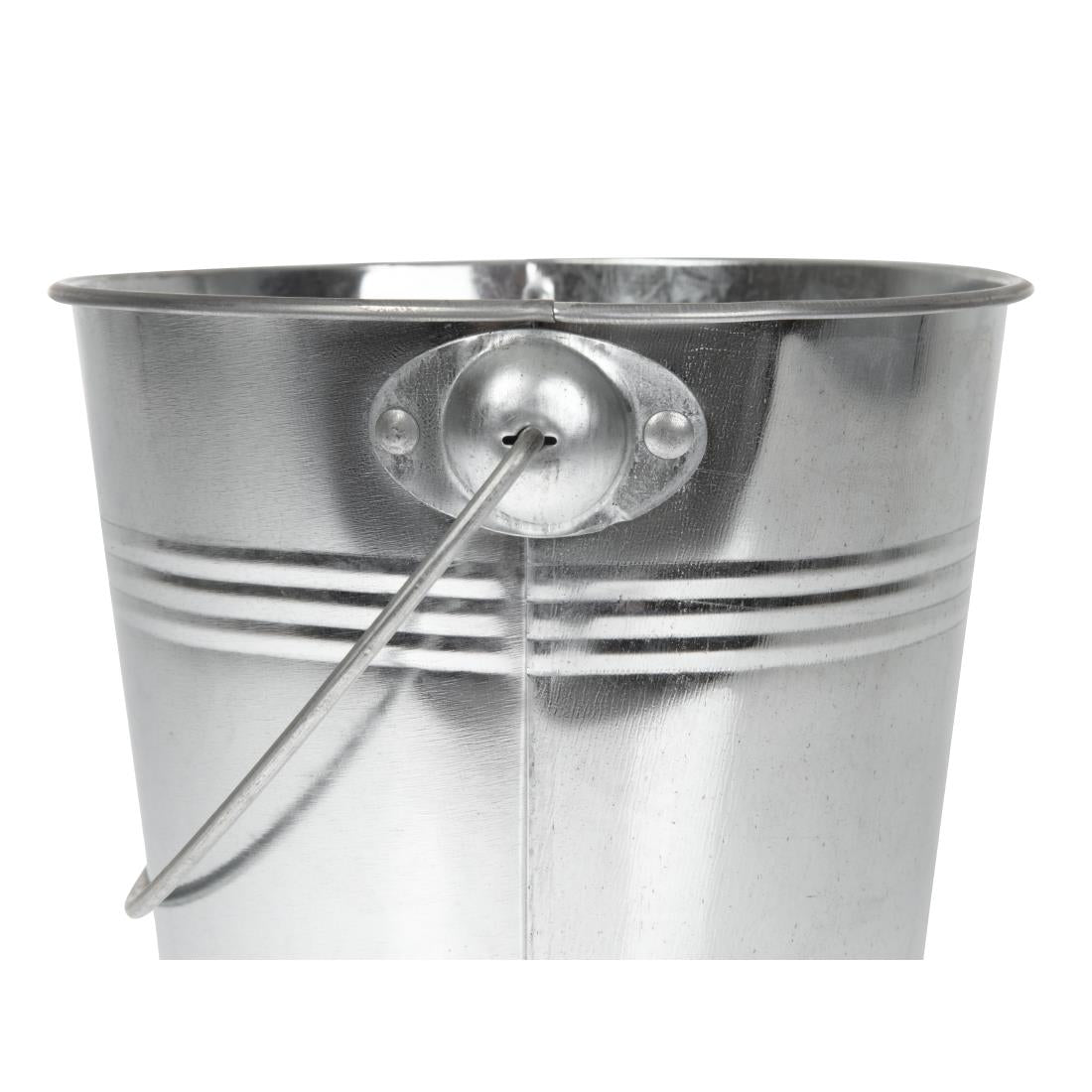 Olympia Round Galvanised Bucket 120x130mm • PAS-GF247
