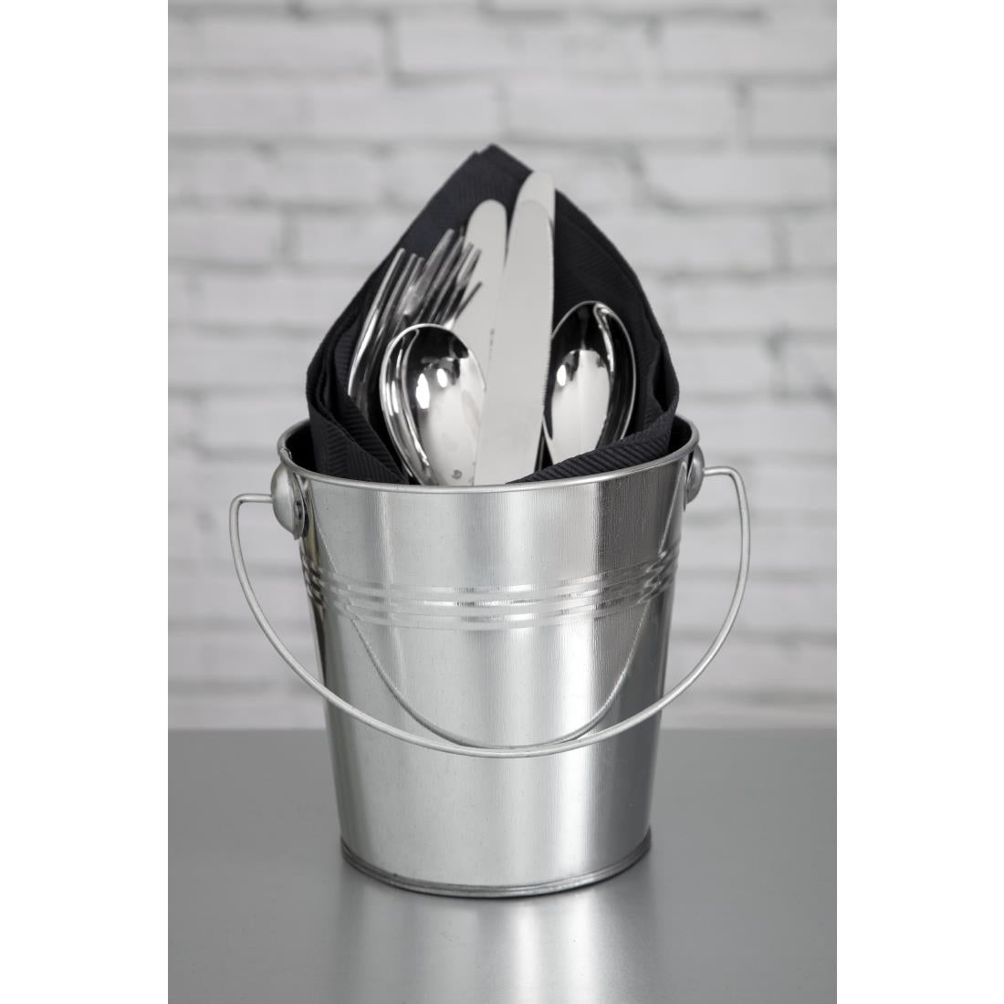 Olympia Round Galvanised Bucket 120x130mm • PAS-GF247
