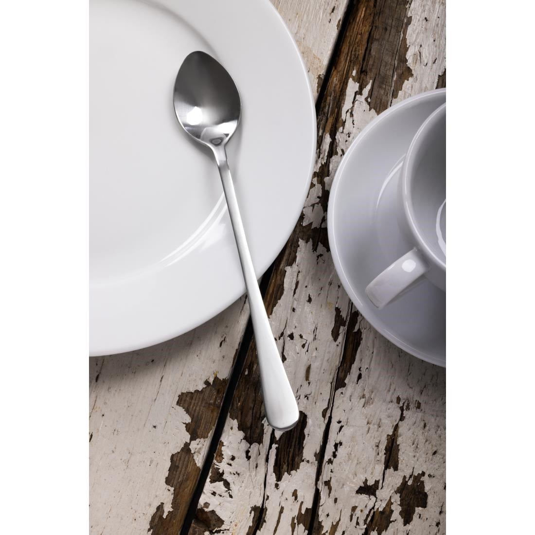 Olympia Buckingham Latte Spoons (12 Pack) (195(L)mm. Material: 18/0 Stainless Steel. Pack Quantity: 12) • PAS-GF619