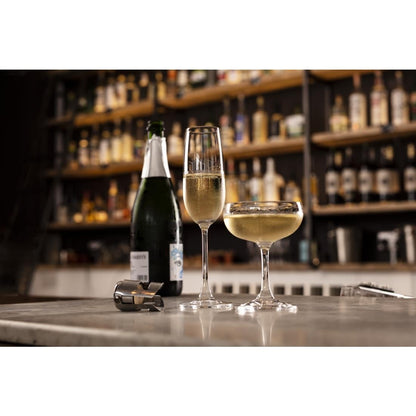 Olympia Bar Collection Crystal Champagne Glasses 200ml (6 Pack) (Pack of 6) • PAS-GF732
