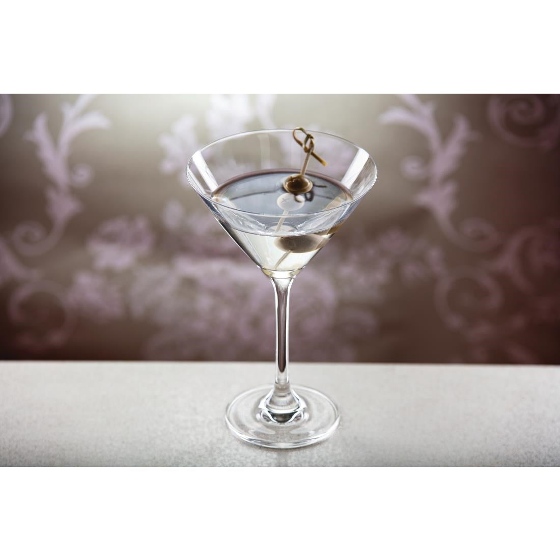 Olympia Bar Collection Crystal Martini Glasses 275ml (6 Pack) • PAS-GF731