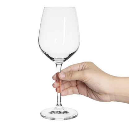 Olympia Chime Crystal Wine Glasses 365ml (6 Pack) • PAS-GF733
