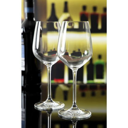 Olympia Chime Crystal Wine Glasses 365ml (6 Pack) • PAS-GF733