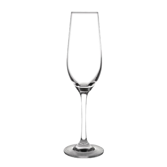 Olympia Chime Crystal Flute Glasses 230ml (6 Pack) • PAS-GF736