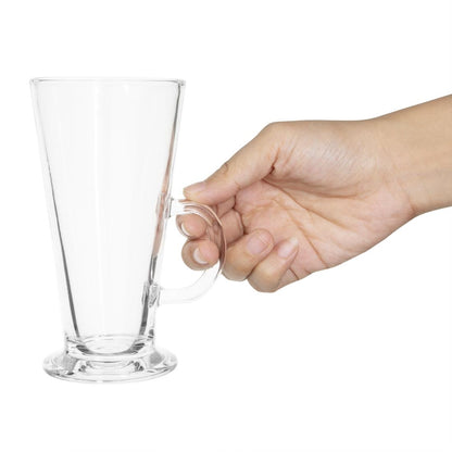 Olympia Toughened Coffee Latte Glasses 285ml (12 Pack) • PAS-GF929