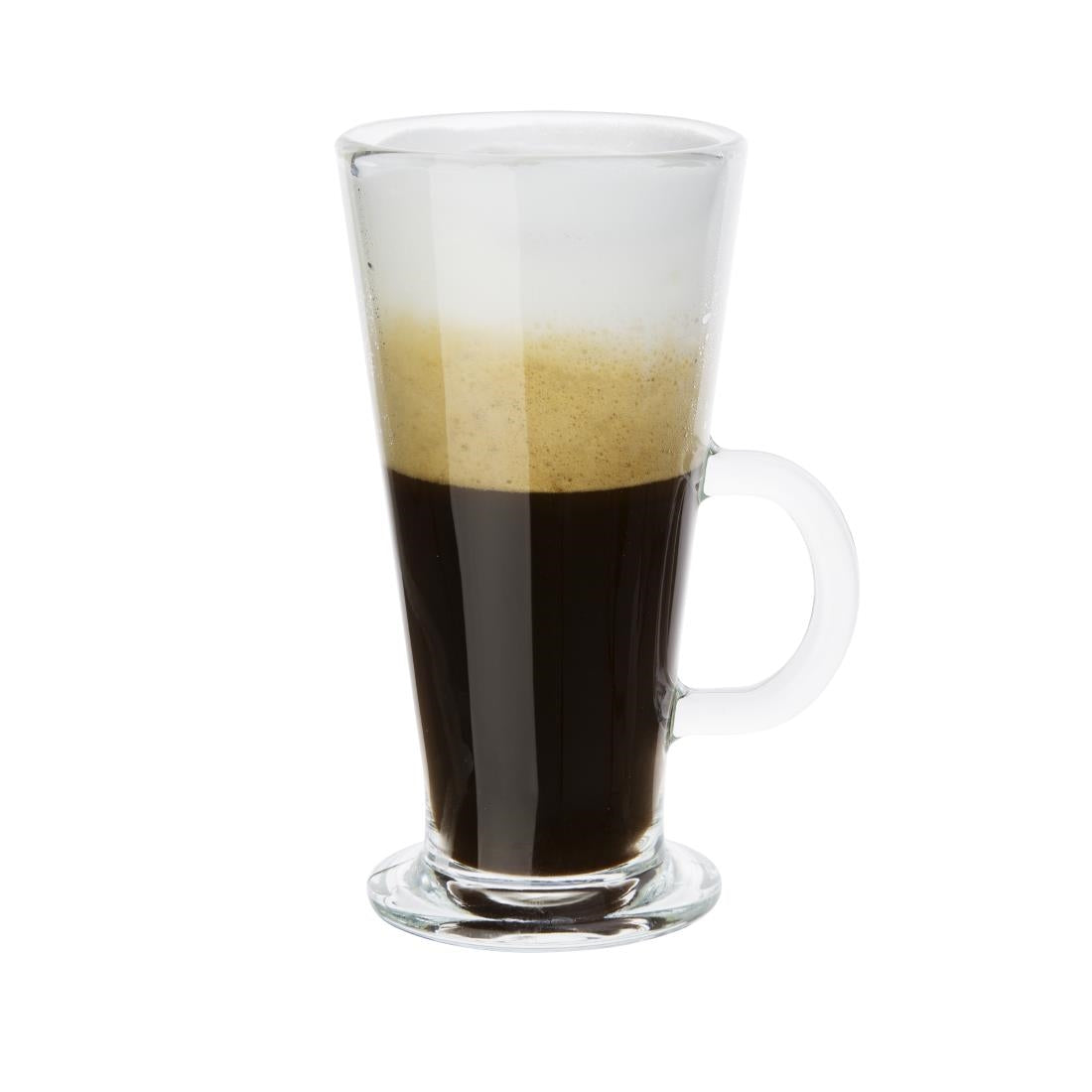 Olympia Toughened Coffee Latte Glasses 285ml (12 Pack) • PAS-GF929
