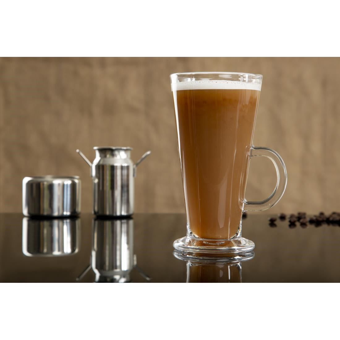 Olympia Toughened Coffee Latte Glasses 285ml (12 Pack) • PAS-GF929