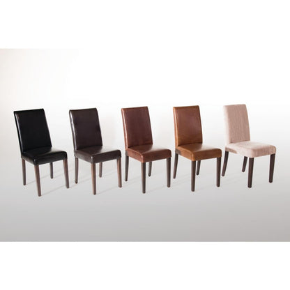 Bolero Faux Leather Dining Chairs Black (2 Pack) • PAS-GF954