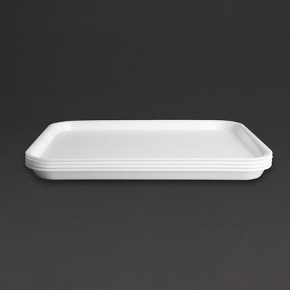 Olympia Kristallon Polypropylene Fast Food Tray White • PAS-P_GF995