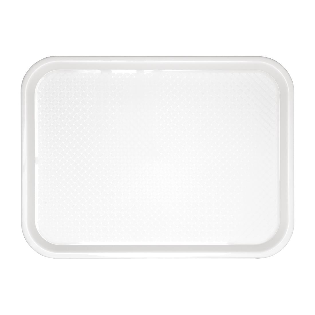 Olympia Kristallon Polypropylene Fast Food Tray White Medium 415mm • PAS-GF996