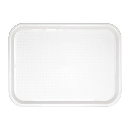 Olympia Kristallon Polypropylene Fast Food Tray White Medium 415mm • PAS-GF996