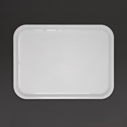 Olympia Kristallon Polypropylene Fast Food Tray White Medium 415mm • PAS-GF996