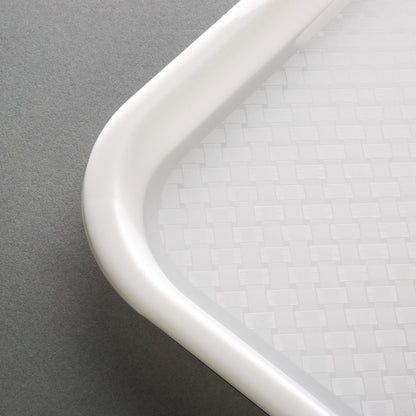 Olympia Kristallon Polypropylene Fast Food Tray White Large 450mm • PAS-GF997