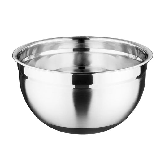 Vogue Stainless Steel Mixing Bowl with Silicone Base 5Ltr • PAS-GG022