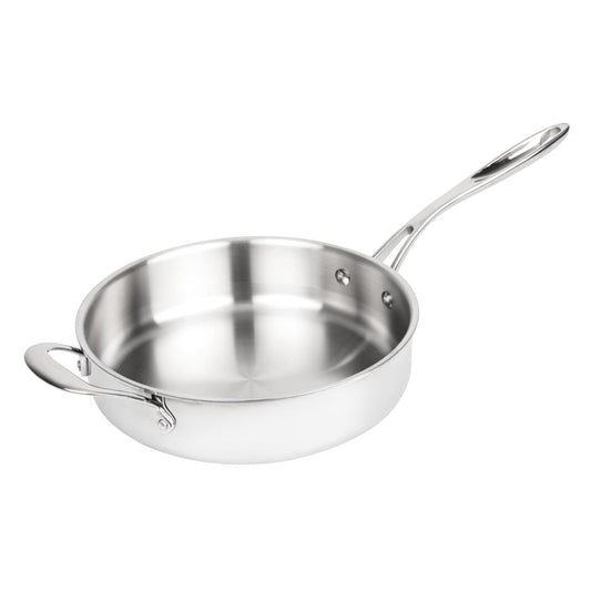 Vogue Stainless Steel & Aluminium Tri-Wall Sauté Pan 240mm • PAS-GG031