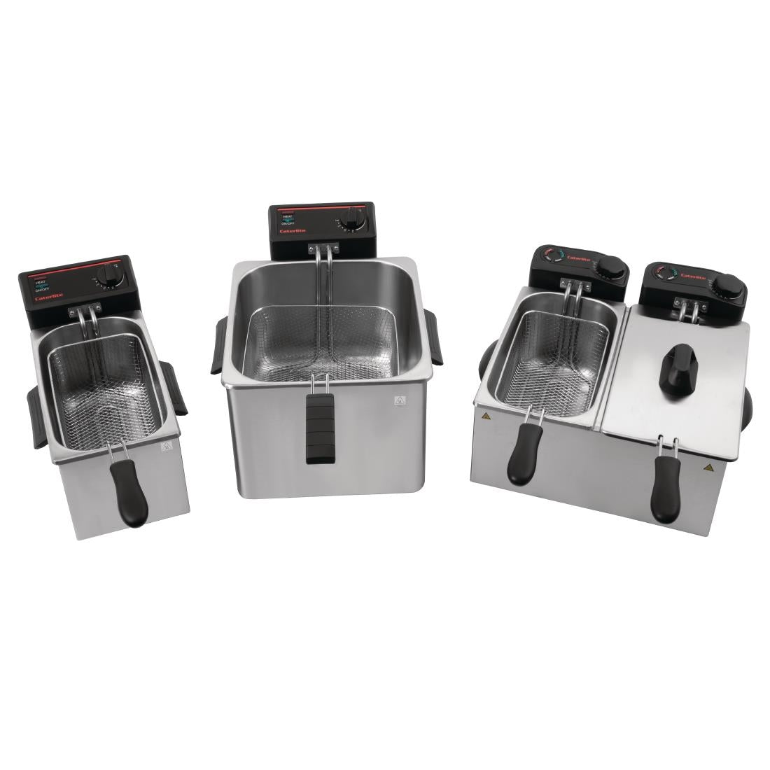 Caterlite Light Duty Twin Tank Fryer - 2x3.5Ltr - 2x2.2kW • PAS-GG199-A