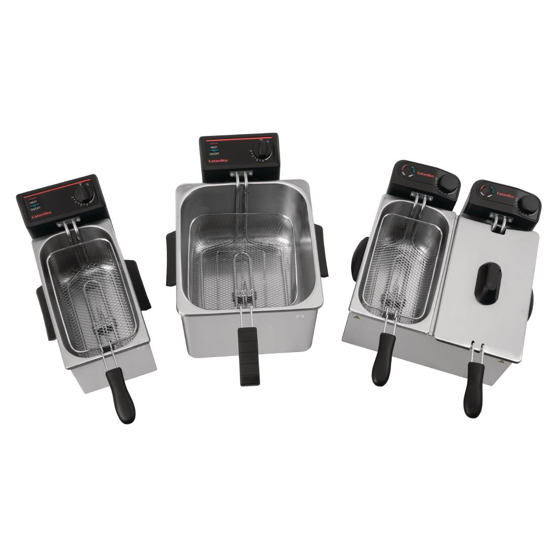 Caterlite Light Duty Twin Tank Fryer - 2x3.5Ltr - 2x2.2kW • PAS-GG199-A