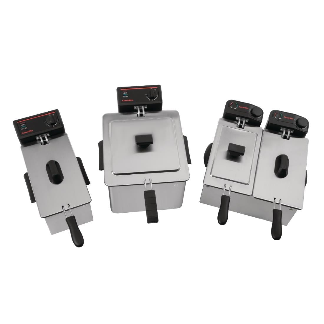 Caterlite Light Duty Twin Tank Fryer - 2x3.5Ltr - 2x2.2kW • PAS-GG199-A
