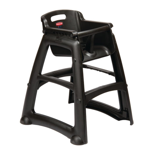 Rubbermaid Sturdy Black High Chair • PAS-GG477