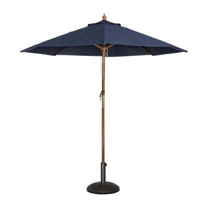 Bolero Round Outdoor Umbrella 2.5m Diameter Navy Blue • PAS-GG496