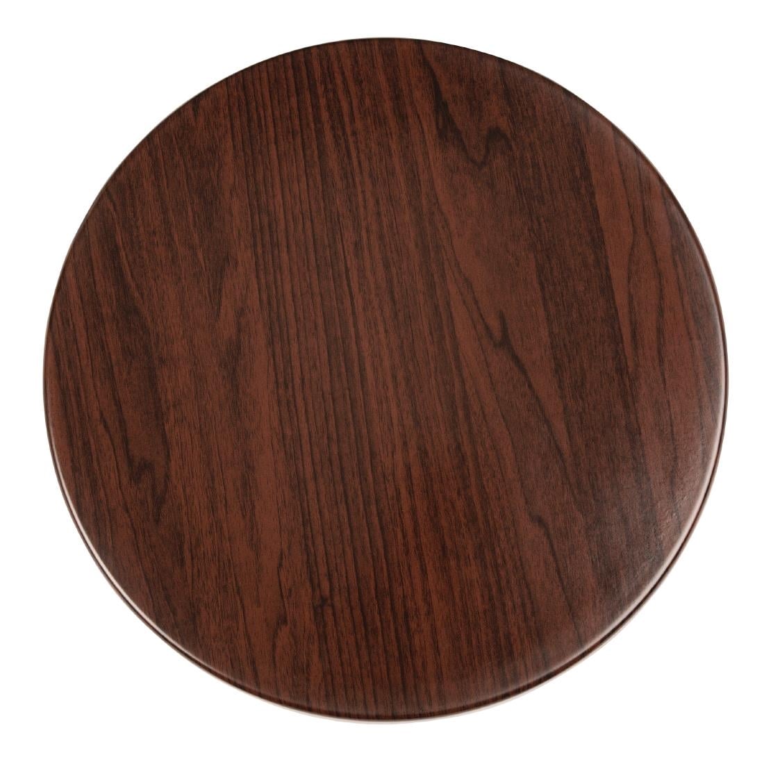 Bolero Round Table Top Dark Brown 600mm • PAS-GG643