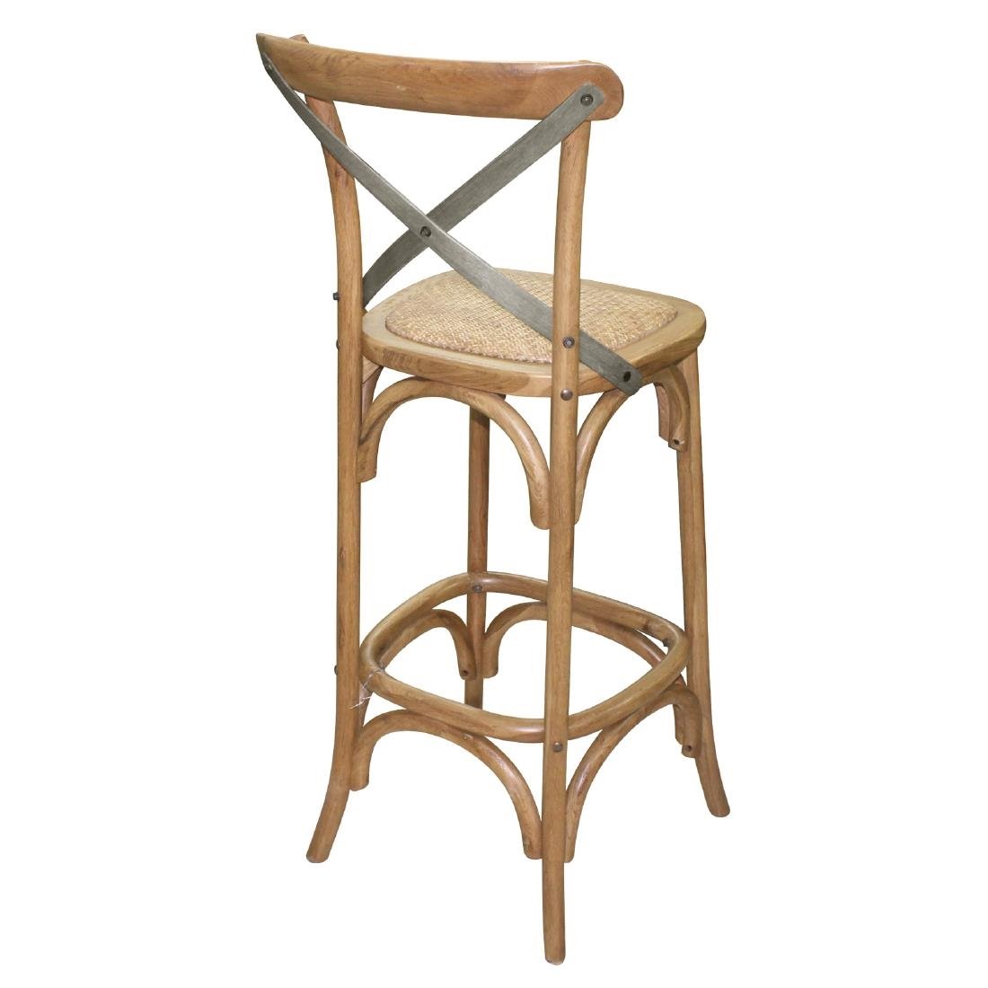 Bolero Wooden Bar Stool with Backrest • PAS-GG657