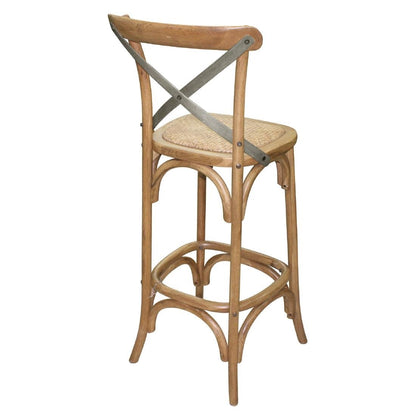 Bolero Wooden Bar Stool with Backrest • PAS-GG657