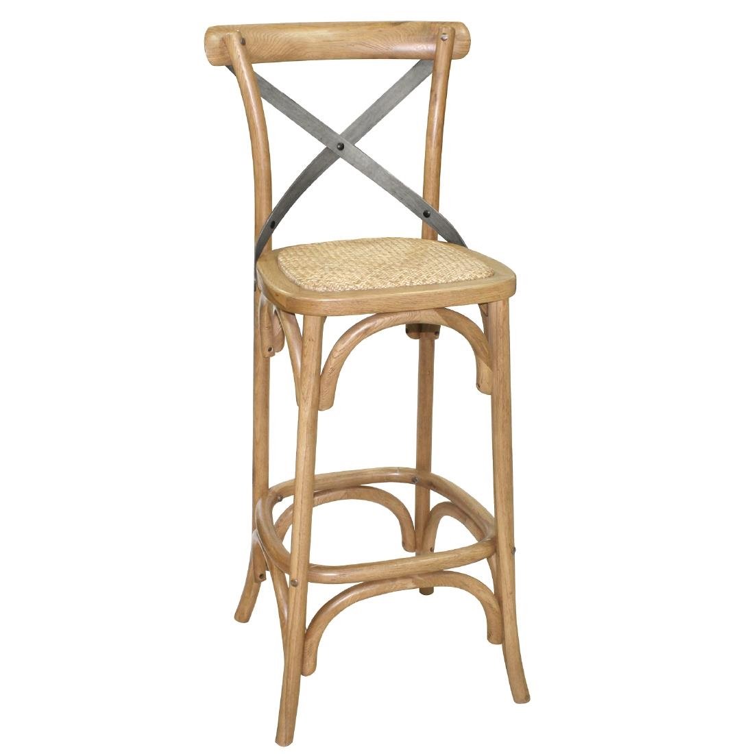 Bolero Wooden Bar Stool with Backrest • PAS-GG657