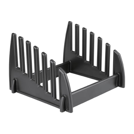 Hygiplas Plastic Chopping Board Rack Small - 6x 14mm Slots • PAS-GG698