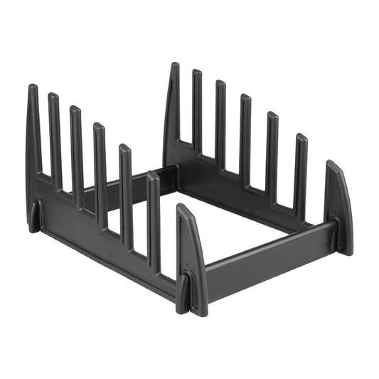 Hygiplas Plastic Chopping Board Rack Large - 6x 25mm Slots • PAS-GG699