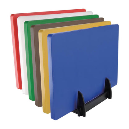 Hygiplas Plastic Chopping Board Rack Large - 6x 25mm Slots • PAS-GG699