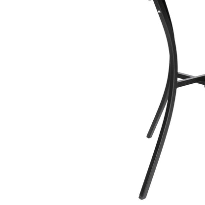 Bolero Black Steel Patterned Square Bistro Table 700mm • PAS-GG706