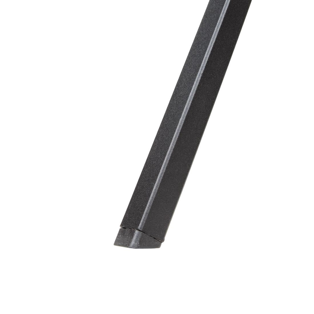 Bolero Black Steel Patterned Square Bistro Table 700mm • PAS-GG706