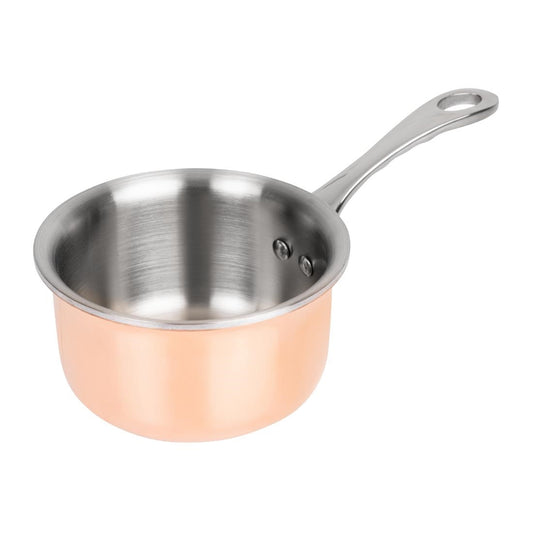 Vogue Copper Tri Wall Mini Saucepan 90mm • PAS-GG756