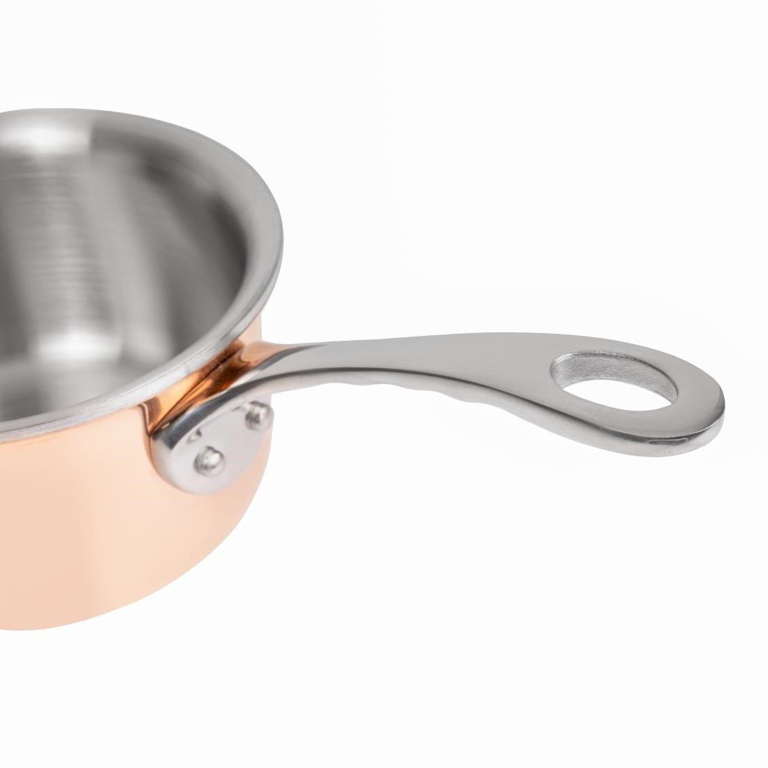 Vogue Copper Tri Wall Mini Saucepan 90mm • PAS-GG756