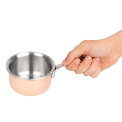 Vogue Copper Tri Wall Mini Saucepan 90mm • PAS-GG756