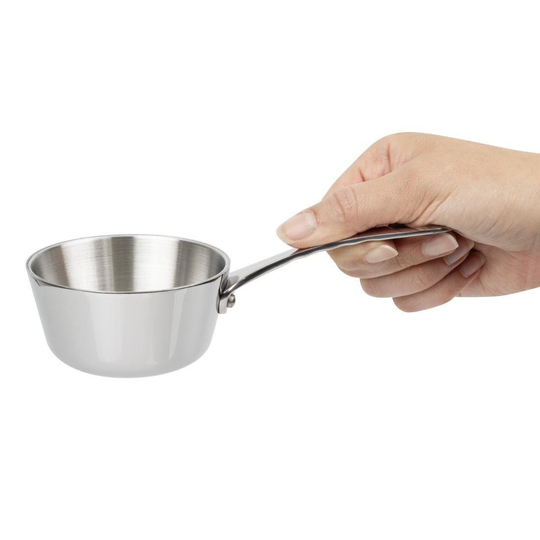 Vogue Stainless Steel Mini Gravy Pan - 80mm • PAS-GG760