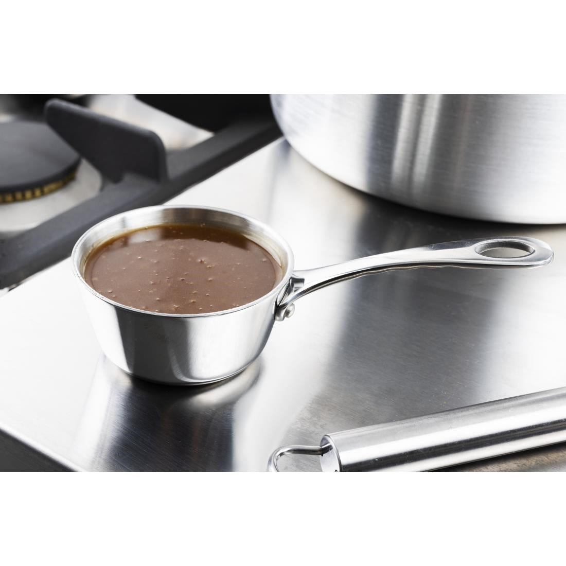 Vogue Stainless Steel Mini Gravy Pan - 80mm • PAS-GG760